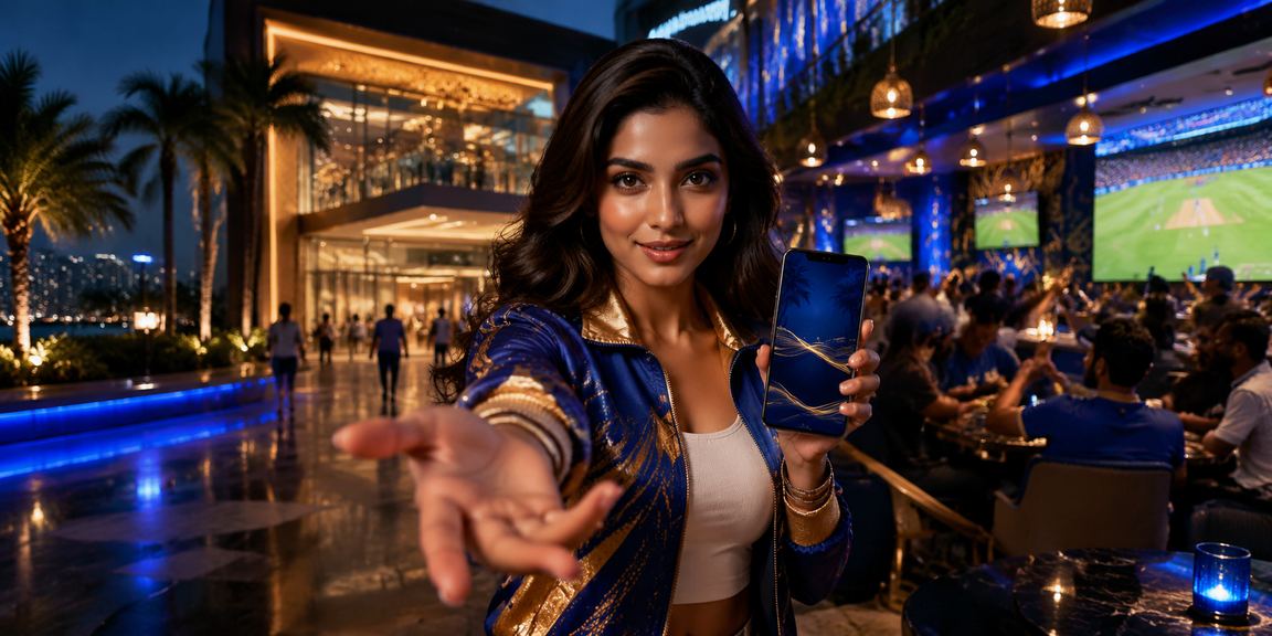 Cricket fan enjoying live sports betting on mobile in India